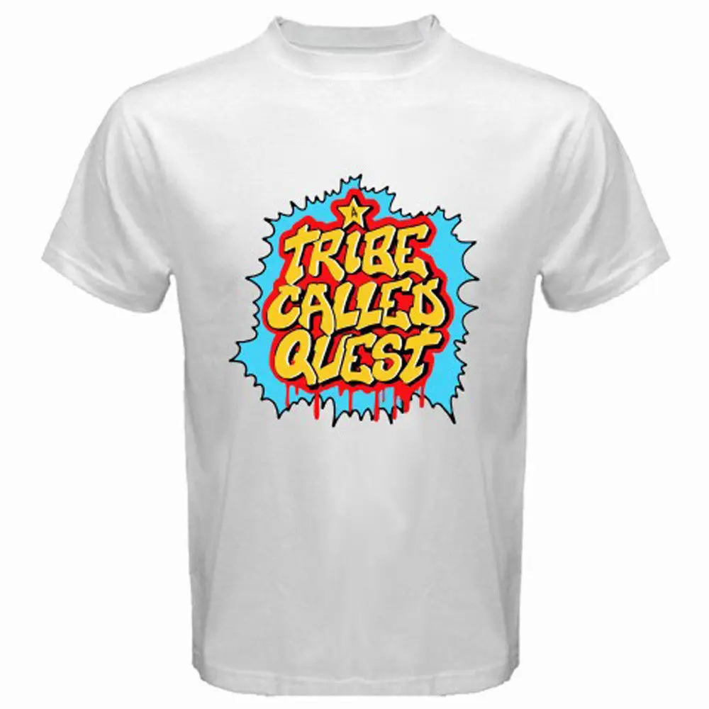 Новое племя под названием QUEST * ATCQ Q TIP рэп хип хоп мужская белая футболка Размер S