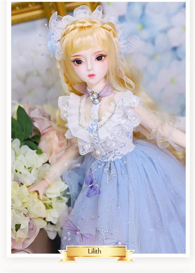 1/3 BJD Blyth кукла механическое уплотнение тела с макияжем, в том числе волосы, глаза, одежда 62 см высота девочки ледник