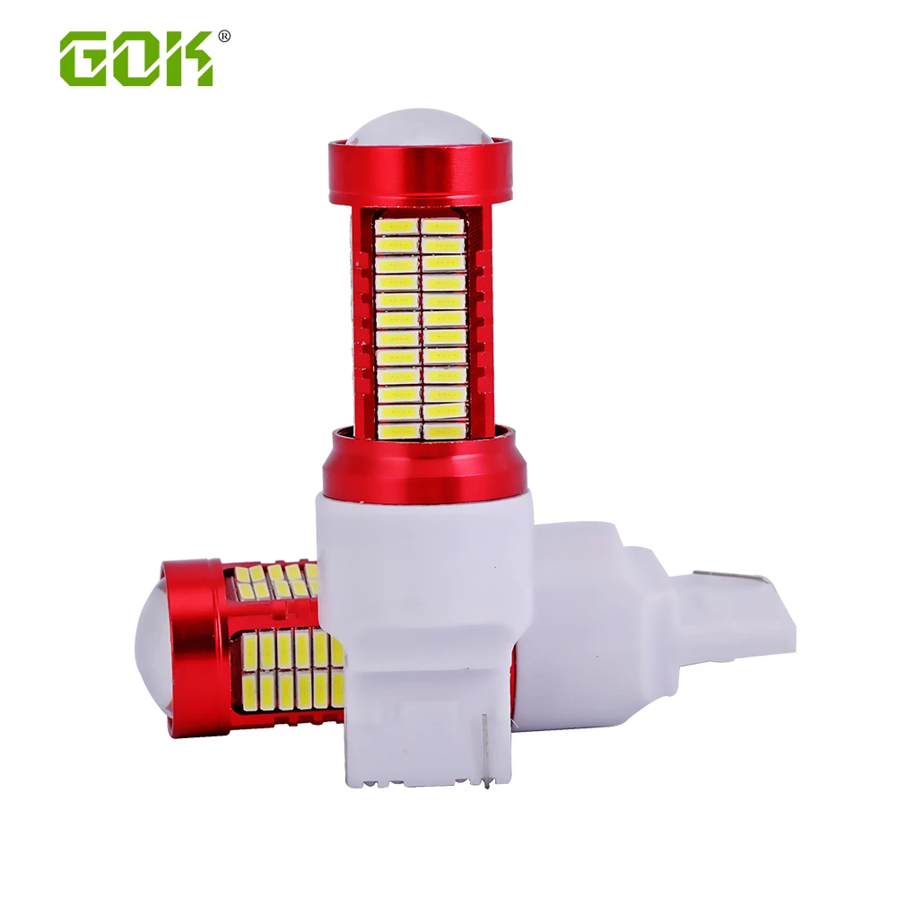 10 шт. автомобисветодиодный светодиодные лампы T20 led 7440 7443 WY21W 106led 4014 SMD резервные