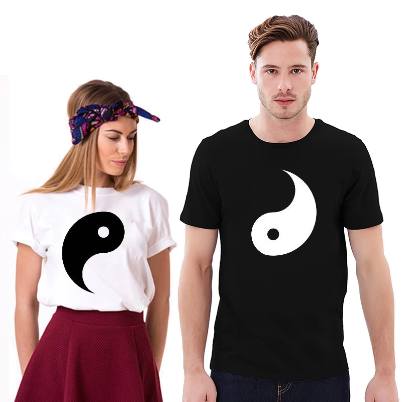 EnjoytheSpirit футболка для пары Yin Yang рубашки отношений подарок нее и его одинаковый