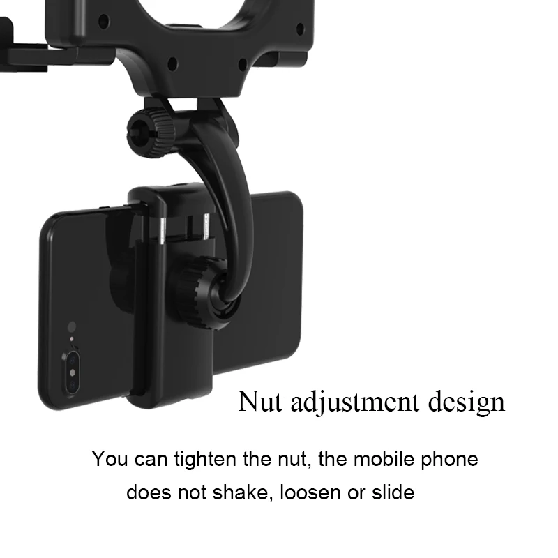 car phone holder rearview mirror mobile phone holder stand in car no magnetic gps mount support for iphone xiaomi samsung huawei free global shipping