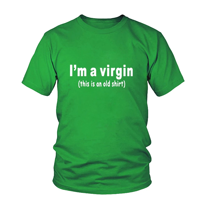 Смешная смешная футболка I'm A Virgin This Is An Old вечерние унисекс мужская женская