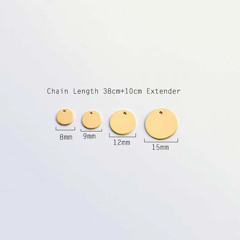 Цепочка с подвеской в виде монеты и диска GHIDBK простой чокер для женщин