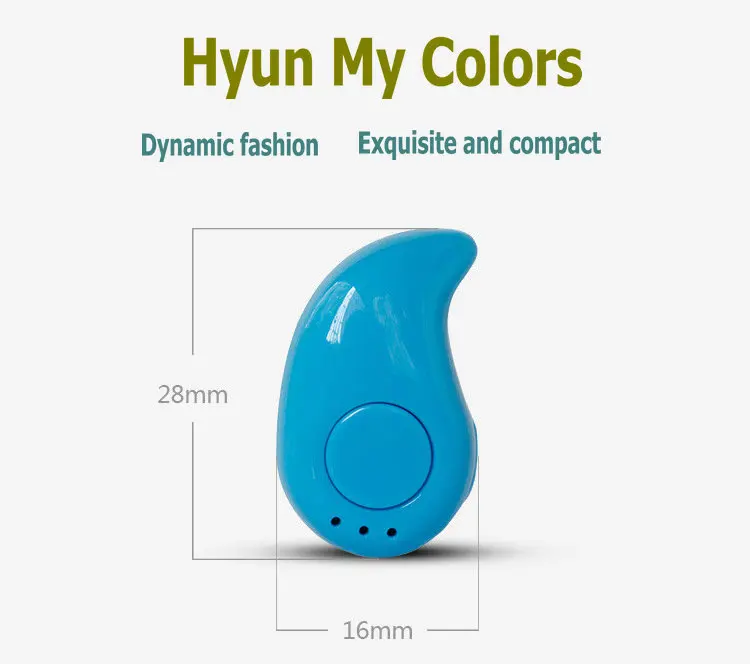 Мини стерео гарнитура Беспроводные Bluetooth Наушники V4.1 Handfree с универсальным для