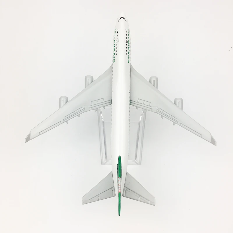 Модель самолета авиакомпании Eva 747 16 см металлическая авиамодель авиационного из