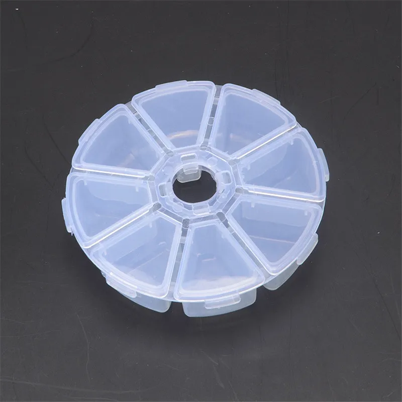 5 шт. прозрачный Пластик коробка алмазов картина Коробки мини 8 сетки горный хрусталь Самоцветы хранения Box