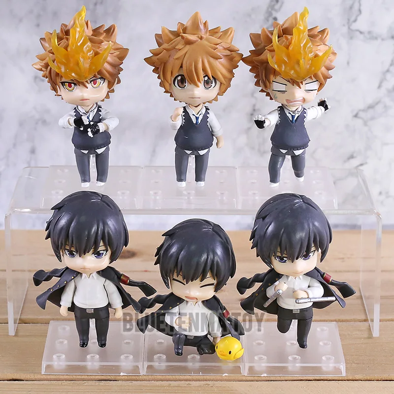 3 шт./компл. мультфильм Katekyo Хитмэн Sawada Tsunayoshi кёя Хибари ПВХ Фигурки Модель игрушки для подарка