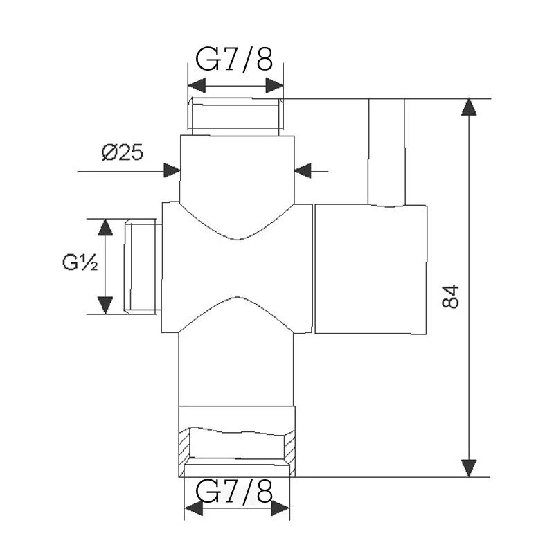 100% гарантия качества Т адаптер латунный сердечник клапана твердая латунь хром