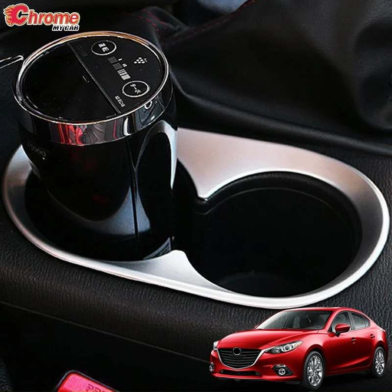 Для Mazda 3 Axela BM хэтчбек седан хромированная центральная консоль чашка держатель для напитков крышка отделка украшение автомобиля Стайлинг