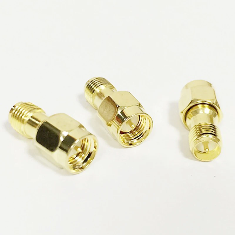 ALLISHOP 30 шт. Топ бренд РФ SMA адаптер мужчин RP Женский Джек Coax конвертер Goldplated
