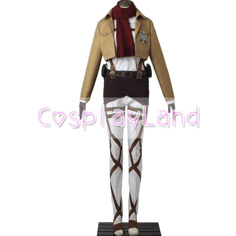 Атака Титанов Косплей Микаса Акерман полный комплект униформы Shingeki no Kyojin