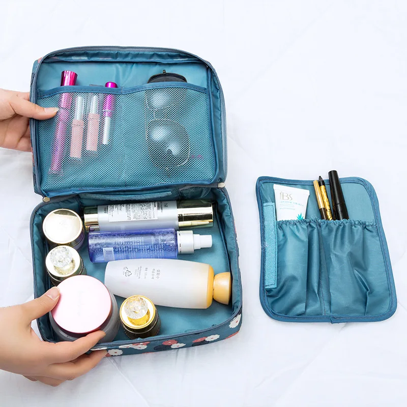 High Quality Women Cosmetic Bag Zipper Makeup Bag Waterproof Portable Multifunction Organizer Travel Wash Bag for Toiletry Bag