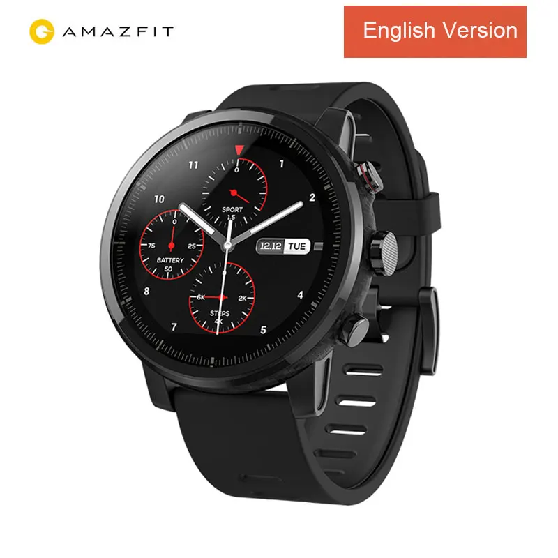 Huami Amazfit Smartwatch Stratos 2 gps PPG монитор сердечного ритма 5ATM водонепроницаемые