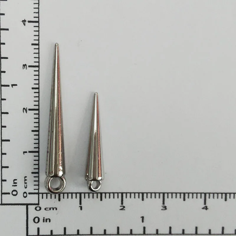 Пришивная фурнитура для подвесок с заклепками в форме пули акриловые бусины