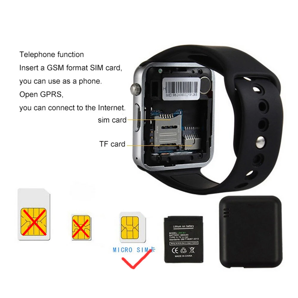 Bluetooth Smart Watch Smartwatch Android Phone Call Relogio 2G GSM SIM TF Card Camera for iPhone Samsung HUAWEI PK GT08 DZ09 Q50 |