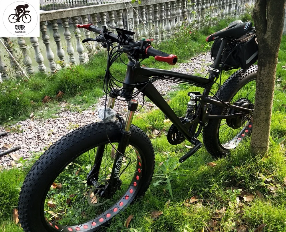Электрический велосипед kalosse 35 Ач 60 в 2000 Вт 27 скоростей полная подвеска M4000 26*4 0