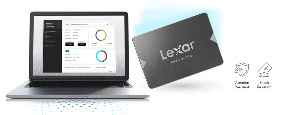 Lexar NS100 SL100 Pro твердотельный накопитель Профессиональный портативный жесткий диск высокоскоростной AES 256 SATA SSD большая емкость 3D 4K видео