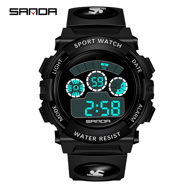 New Fashion SANDA Brand Children Sports Watches LED Digital Watch Boy Girl Student Waterproof Electronics Wristwatches Saat