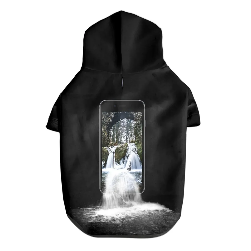 Повседневное зимнее пальто для домашних животных с крутым 3D принтом одежда собак