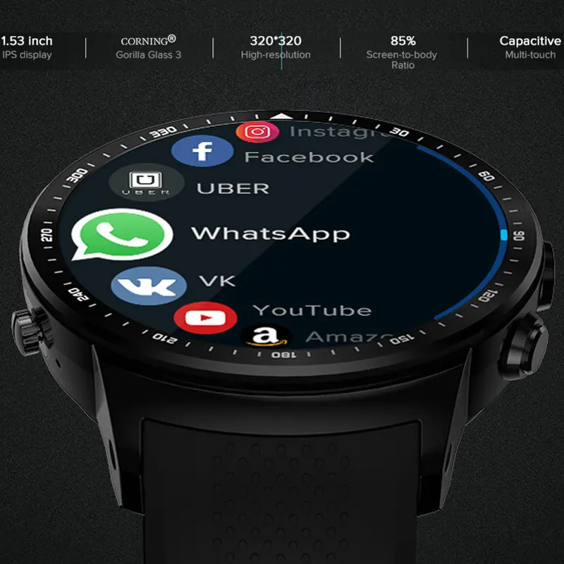 Zeblaze Thor PRO Android Смарт часы для телефона спортивный браслет 2MP камера пульсометр