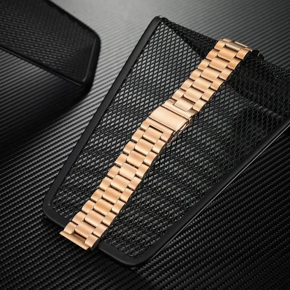 Металлический Нержавеющая сталь ремешок для наручных часов Garmin Forerunner 245 645 смарт