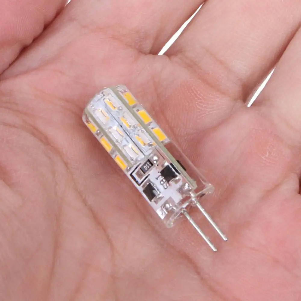 

G4 Silica Gel 2W 24 LED SMD 3014 Cool / Warm White Light Bulb Lamp DC 12 35EC