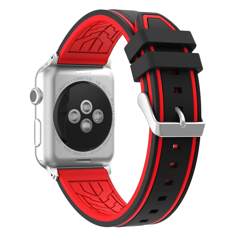 Высококачественный силиконовый спортивный ремешок для часов Apple Watch 38 мм 42 iwatch