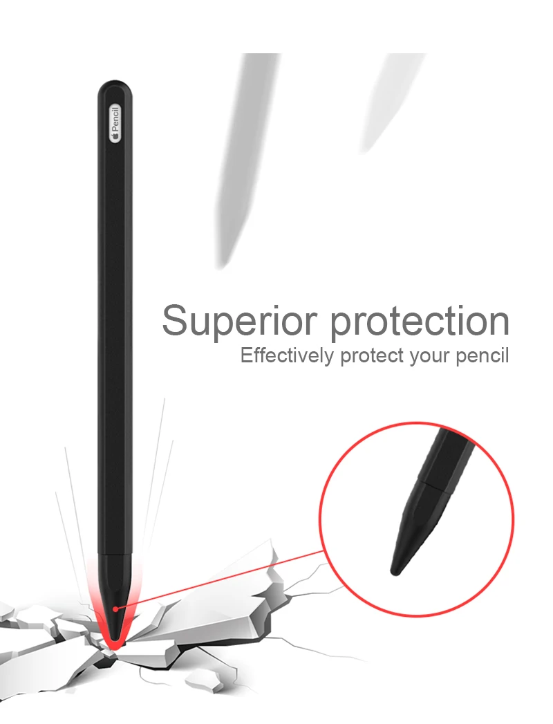 Для Apple Pencil 2 Чехол iPad Pro пенал планшет сенсорный Стилус защитная сумка-чехол Портативный Мягкий силиконовый чехол