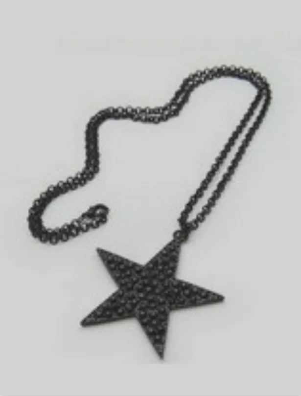Черная звезда крылья длинное ожерелье цепочка ожерелья для свитера