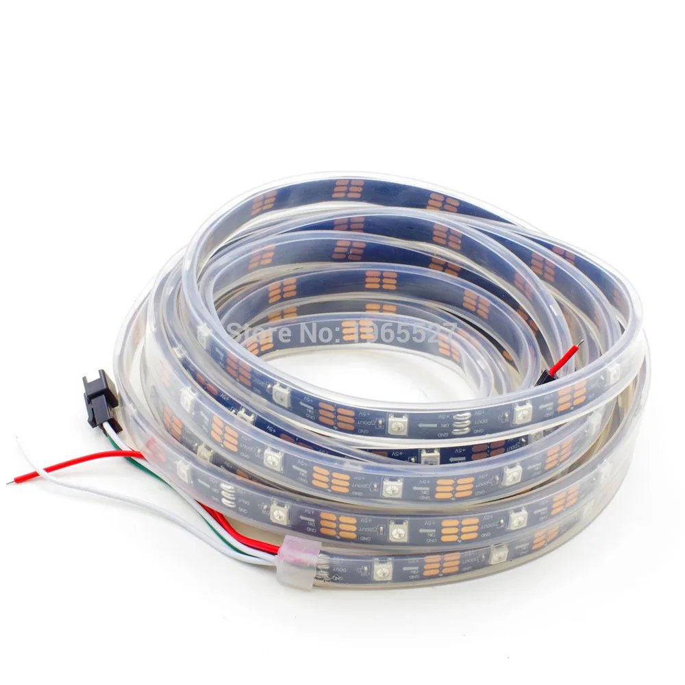 5 м SK6812 Пиксельная Светодиодная лента IP67 водонепроницаемая 5050 SMD RGB WS2812 цифровая 30