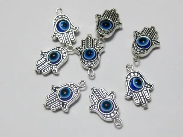 25 Хамса рука синий глаз Каббала талисман на удачу подвески | Украшения и