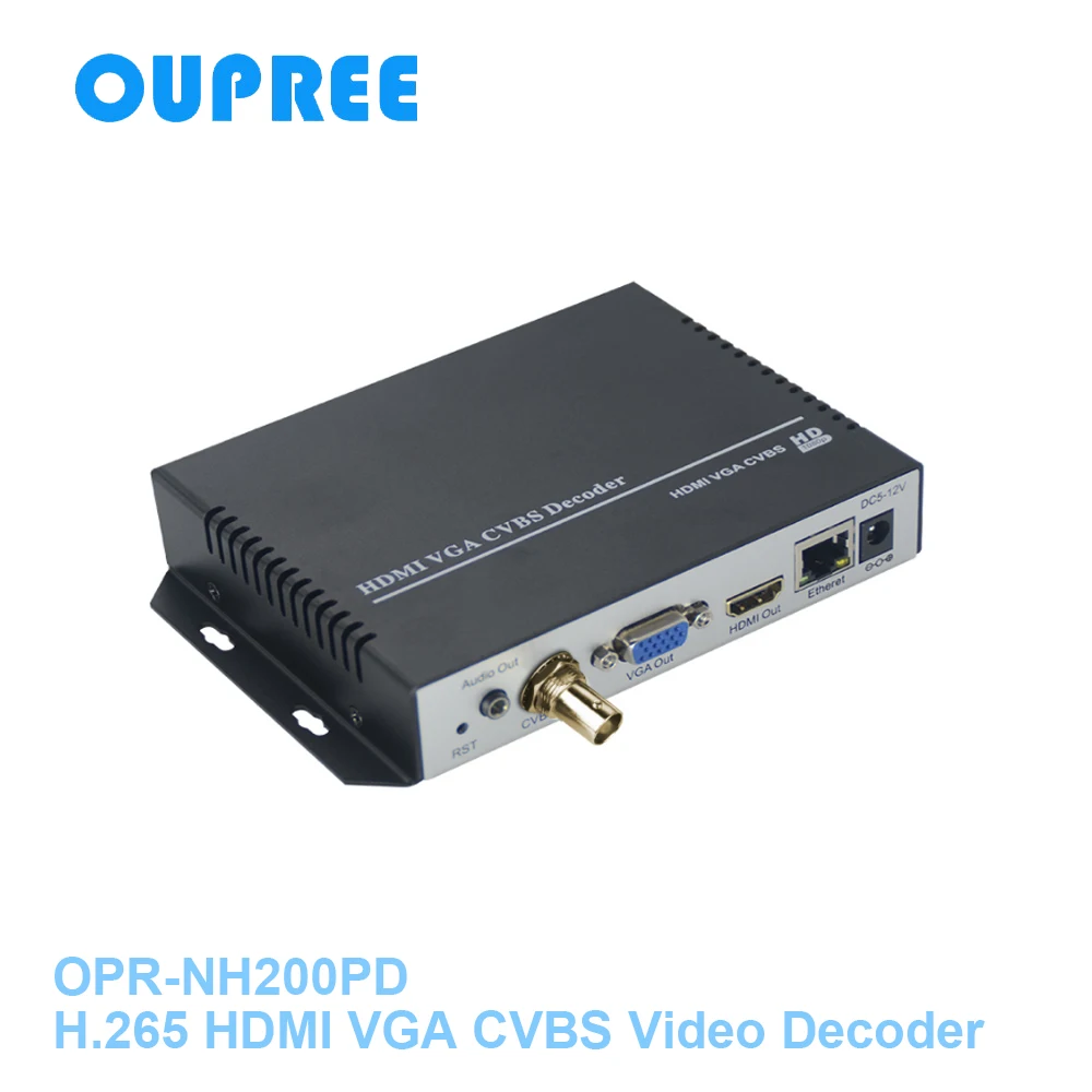 OPR NH200PD H.264H.265 4K HDMI VGA CVBS видеодекодер RTMP RTMPS HTTP RTSP UDP видеоприемник|Теле- и