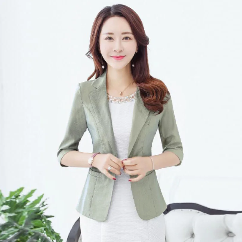 Женский блейзер в полоску LXMSTH повседневный приталенный Блейзер Корейском стиле