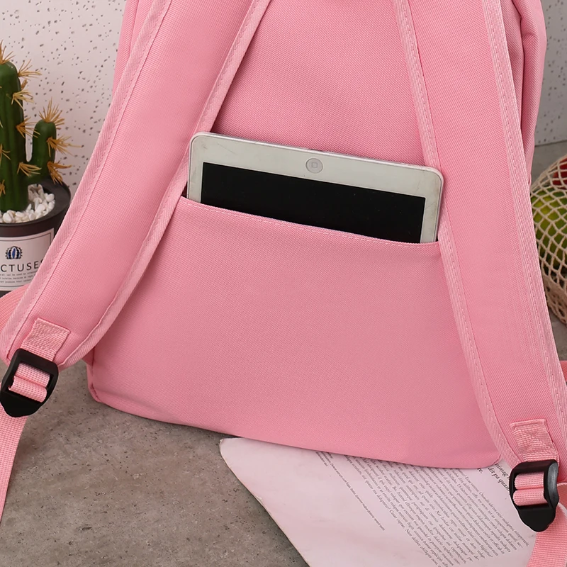 Холщовый комплект из 4 предметов с надписью для женщин дорожный уличный школьный