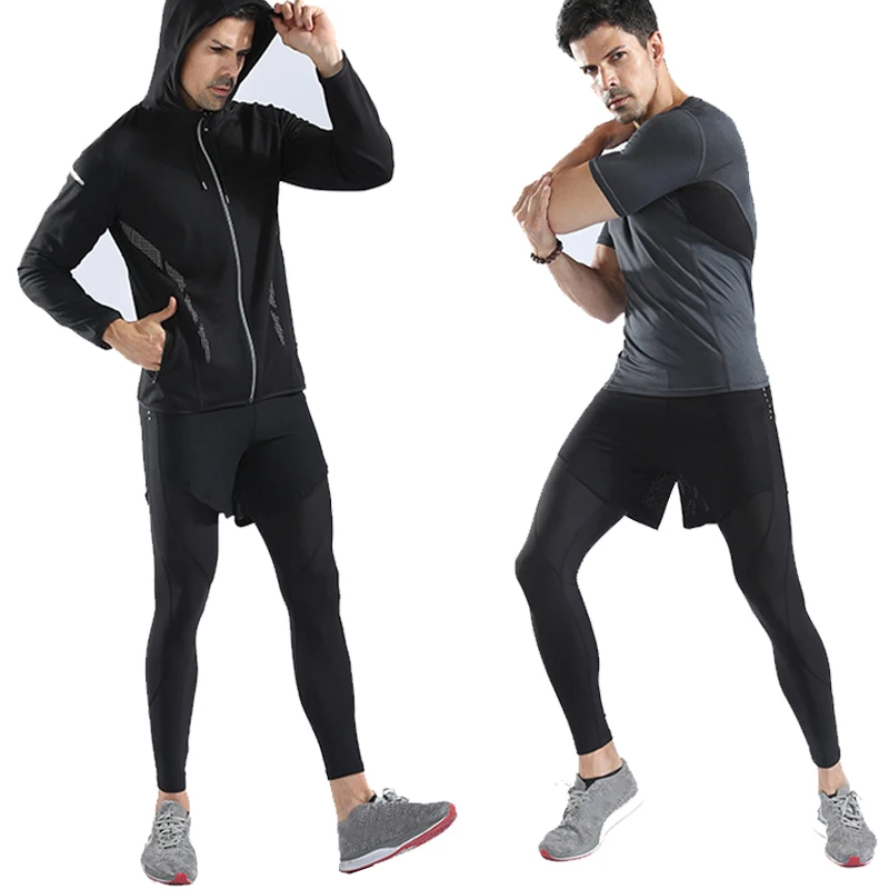 Компрессионные штаны мужские спортивные брюки трико леггинсы для фитнеса