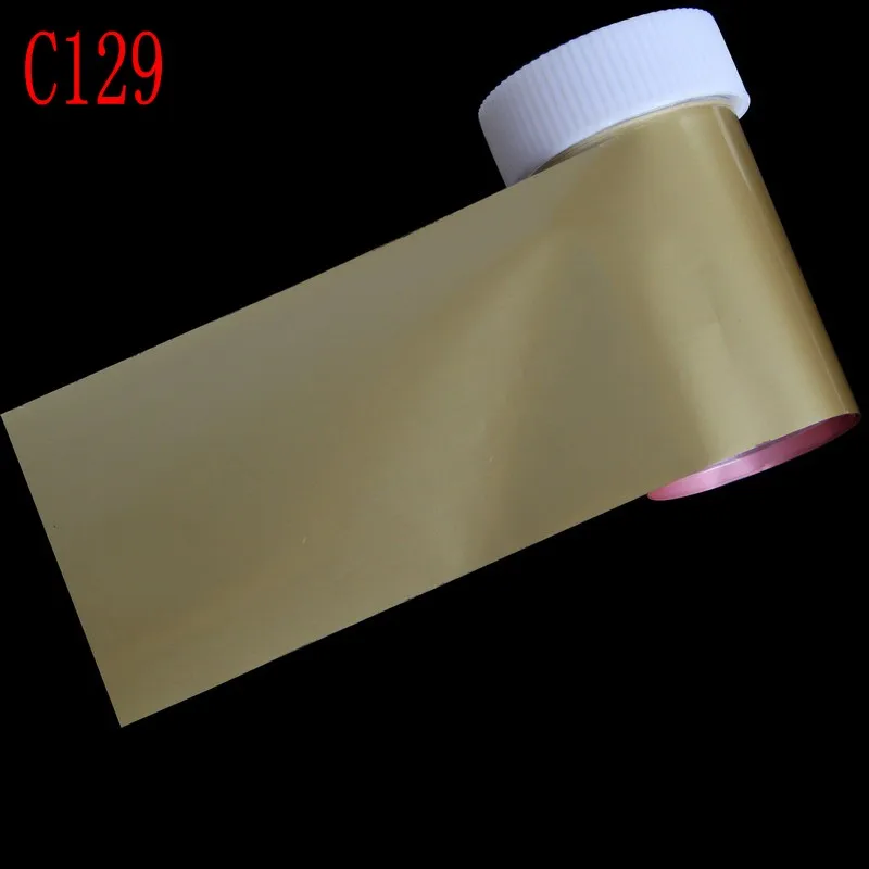 C129 100*4 см голографные наклейки для дизайна ногтей наклейки Обертывания Фольга для перевода на ногти инструменты для маникюра оптом и в розницу C141 - Цвет: C129