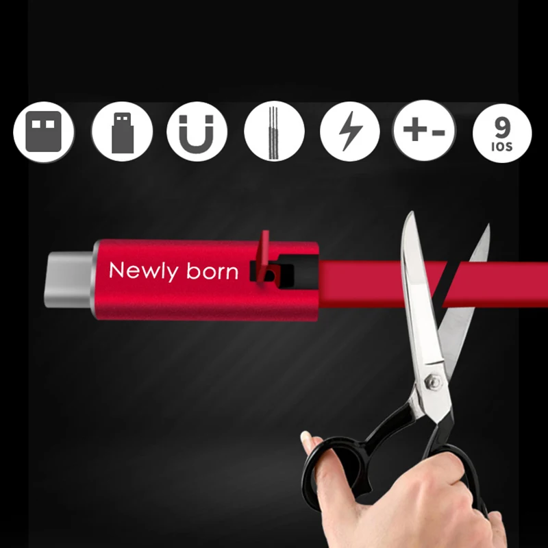 Восстанавливаемый USB кабель для быстрой зарядки 4 а 1 5 м|Кабели MP3/MP4-плееров| |