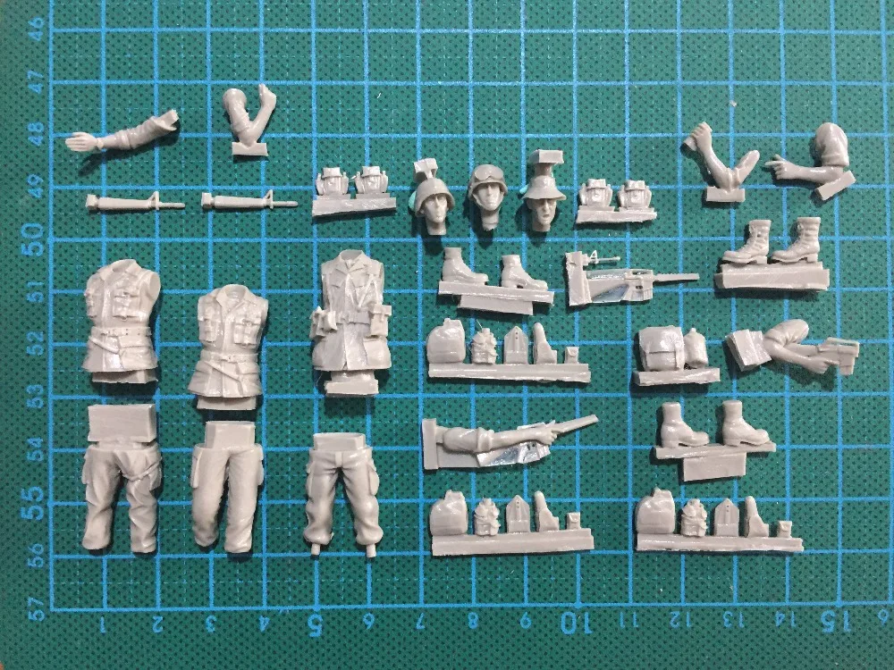 Масштаб 1/35 Неокрашенная фигурка из смолы армия США война залива 3 фигурки|resin