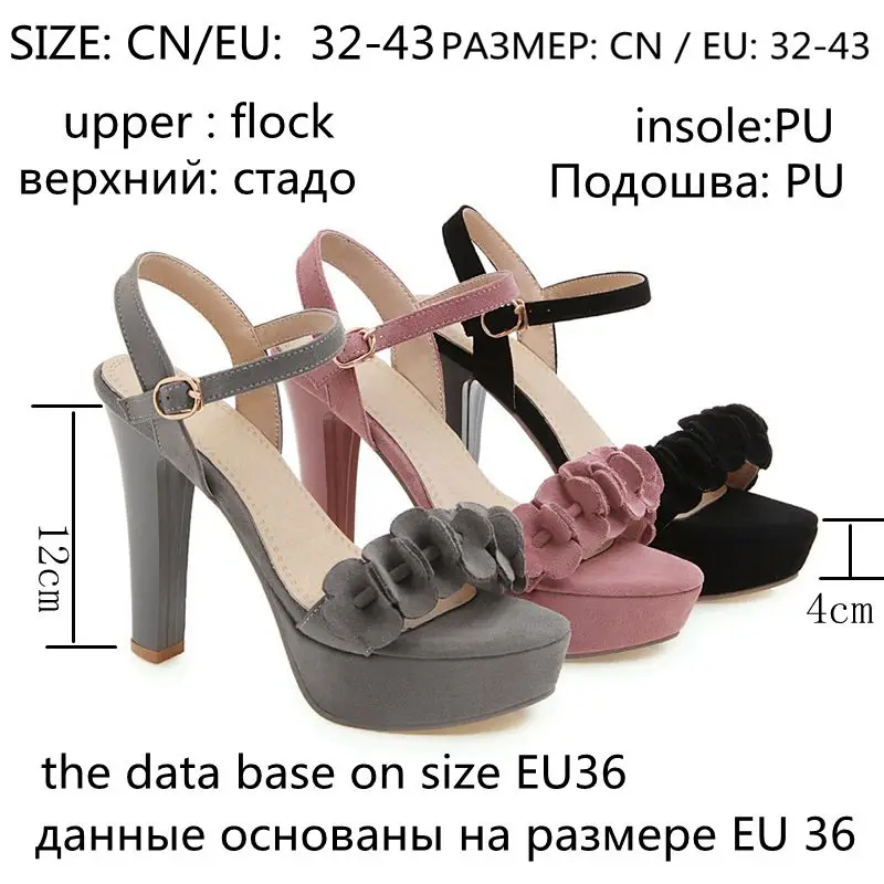 ASILETO extreme high heel sandals women platform gladiator strappy sandalia flower open toe flock summer shoes fetish sapato|Боссоножки и