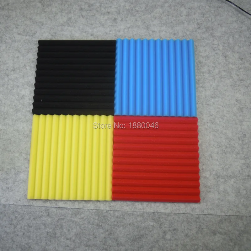 

12pieces 30x30x2.5cm Soundproofing Foam Acoustic Foam Sound Treatment Studio Room Absorption Wedge Tiles Polyurethane foam