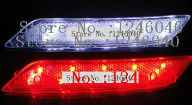 Red/BLACK/White Shell LED Tail Red Rear Bumper Reflector Light Lamp stop fog brake light For Honda CIVIC 2014 2015 | Автомобили и