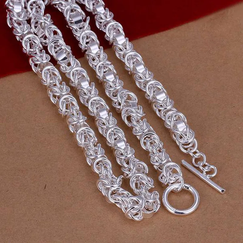 Серебряное ожерелье кулон 925 ювелирные изделия посеребренное Голова Дракона