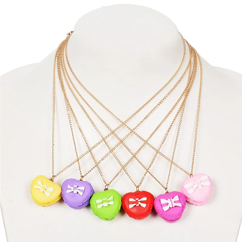 PINKSEE случайные цвета имитация еды торт подвеска милые детские ювелирные изделия