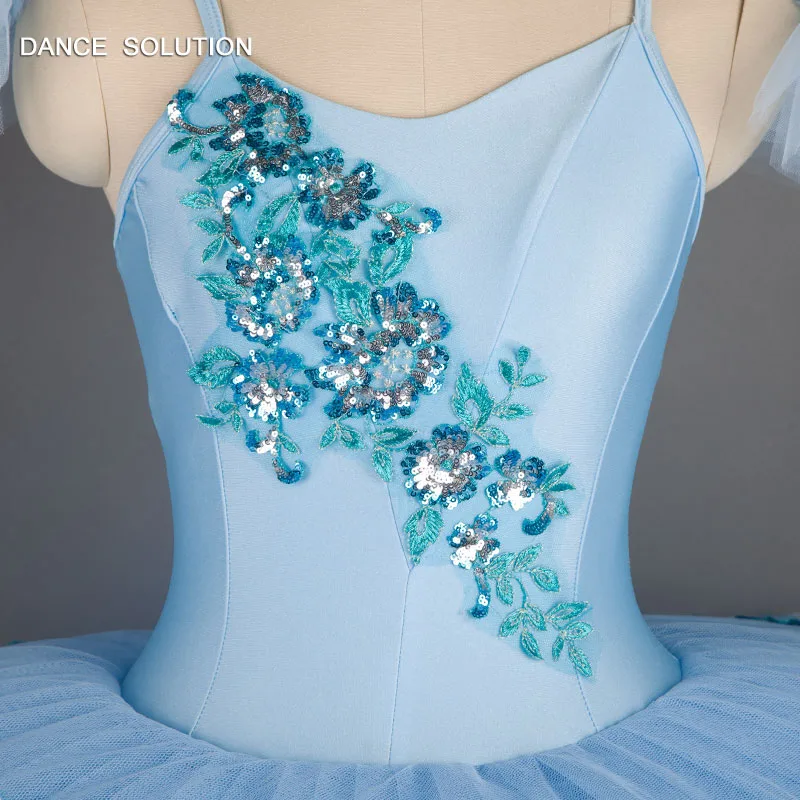 Профессиональный Топ из спандекса жесткая Тюлевая Одежда для танцев бледно