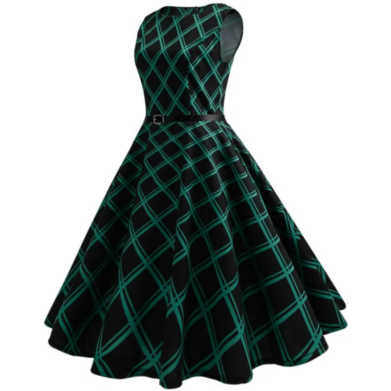 2018 рокабилли Одри Хепберн Туника халат Повседневная одежда Vestidos 60s 50s винтажные
