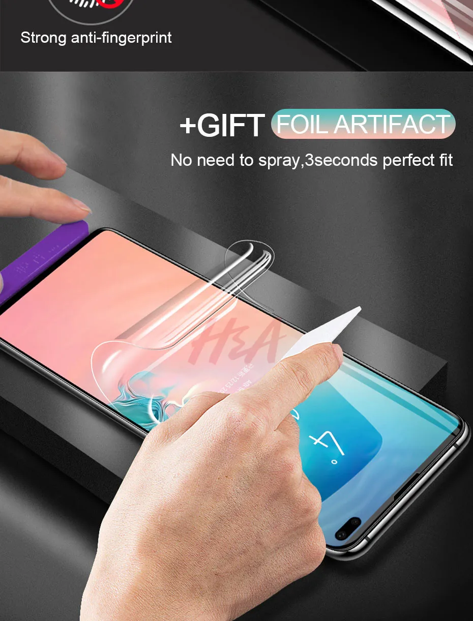 Полное покрытие, мягкая защитная пленка для экрана для samsung Galaxy S9 S8 S10 Plus S10E, Гидрогелевая пленка для samsung Note 8 9 S7 S6 Edge, не стекло