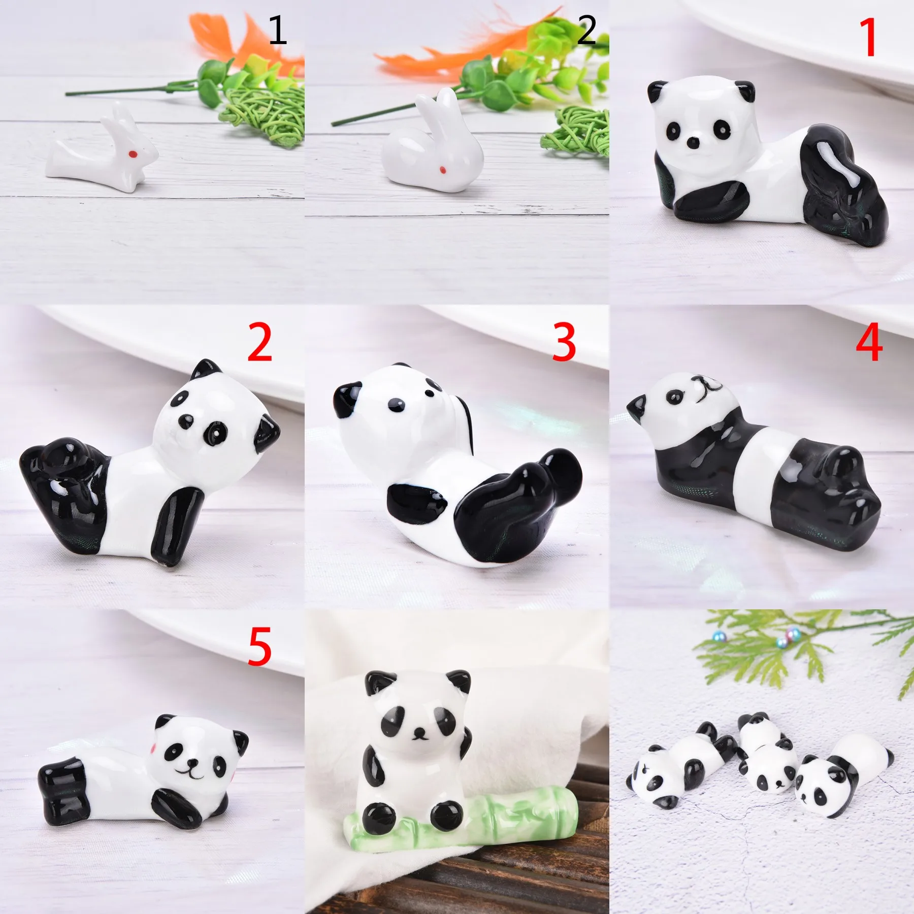 Палочки с кроликом Lucky Panda японские керамические палочки для еды керамическая