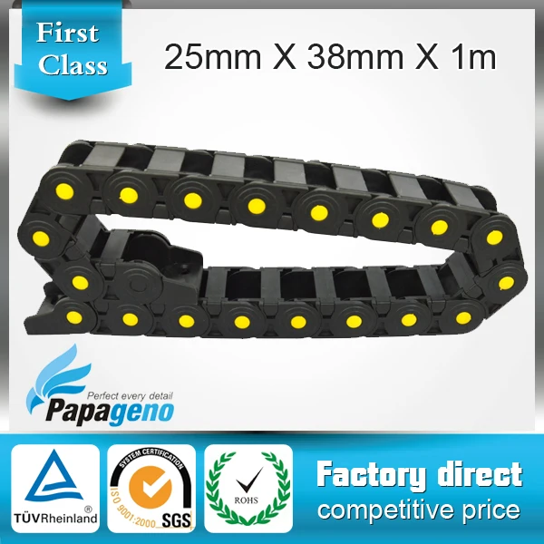 25*38mm 1 meter open type cnc wiring chain with end connectors for CNC machine tools | Обустройство дома