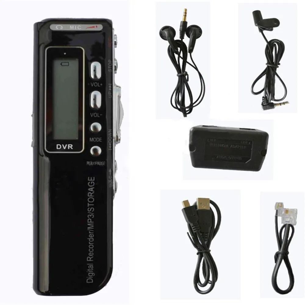 10 шт. 8 ГБ USB VOR черный аккумуляторная цифровой аудио ручка 650Hr диктофон mp3 плеер