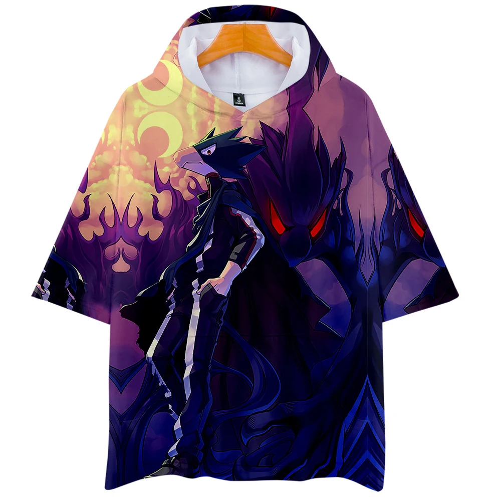 

Футболка Мужская/женская с капюшоном и коротким рукавом, с 3D-принтом